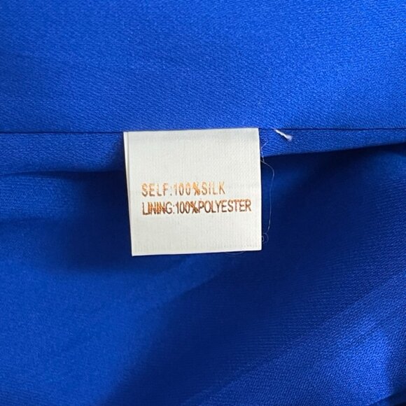 Marchesa Notte Women's Royal Blue Strapless Sheath Dress Size 4 - Picture 14 of 15